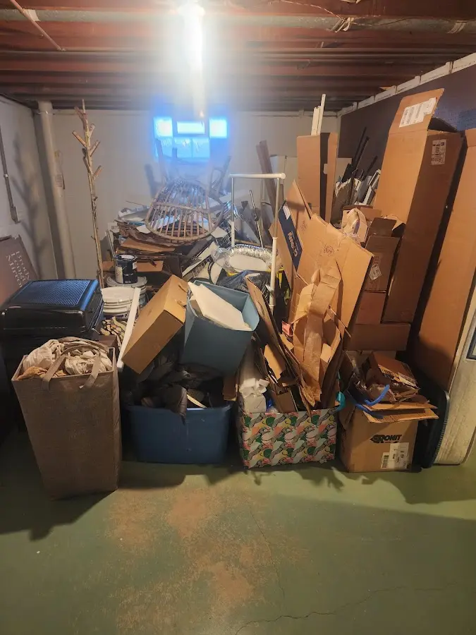 Roll-off dumpster container at job site for 20 Yard Dumpster Rental in Jacksonville